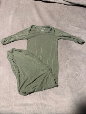 Olive Green Infant Gown